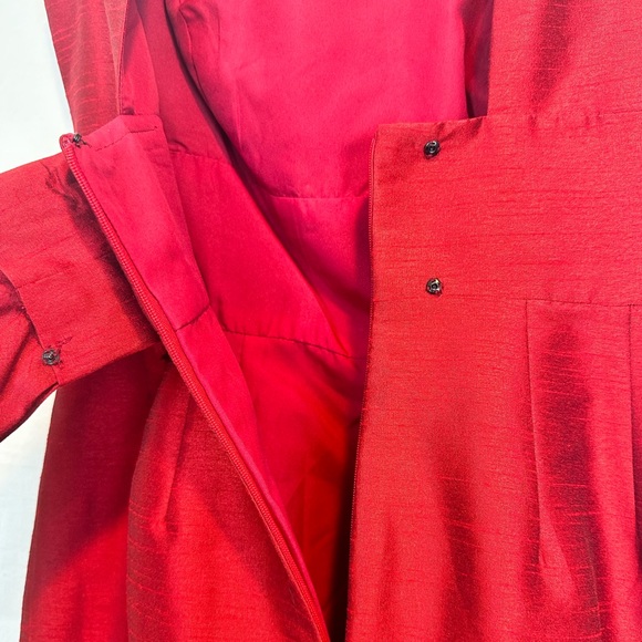 Alfred Sung Low Back with Bow Mini Dress - Picture 3 of 10